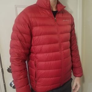 Eddie Bauer Down Packable Jacket Red